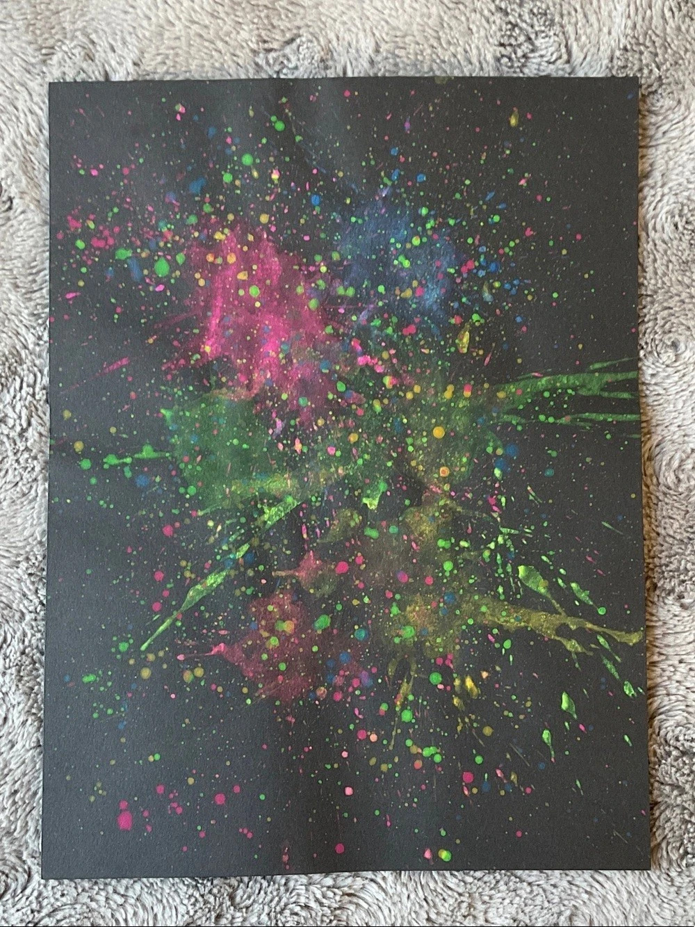 Abstract Splatter Painting Background
